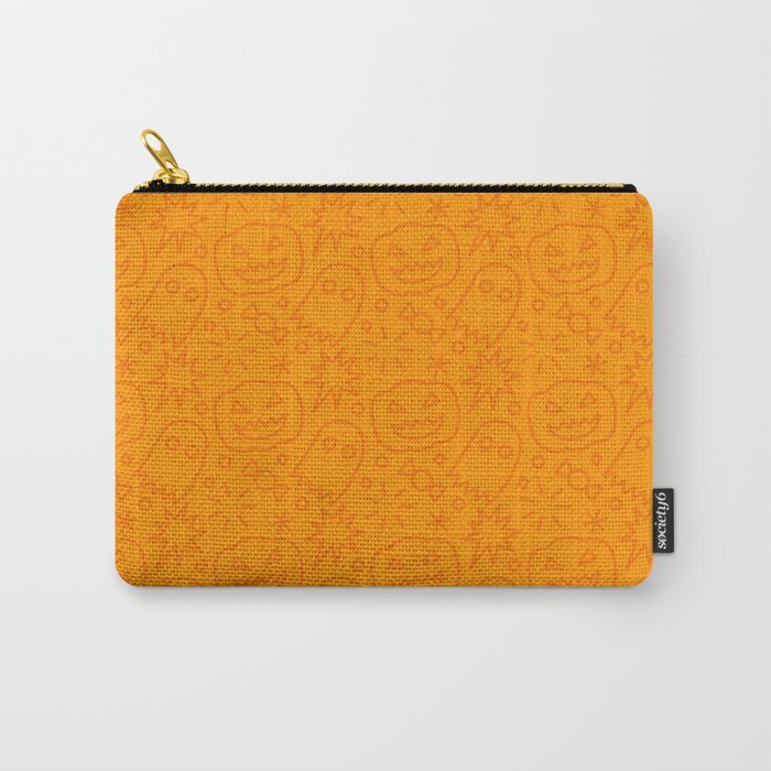Fun halloween cartoon doodle art pattern Carry All Pouch Gallery Image 1