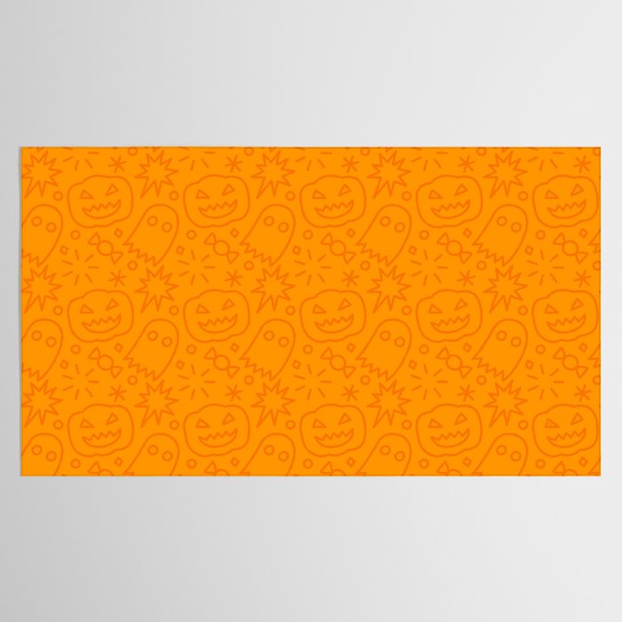Fun halloween cartoon doodle art pattern Tablecloth Gallery Image 2