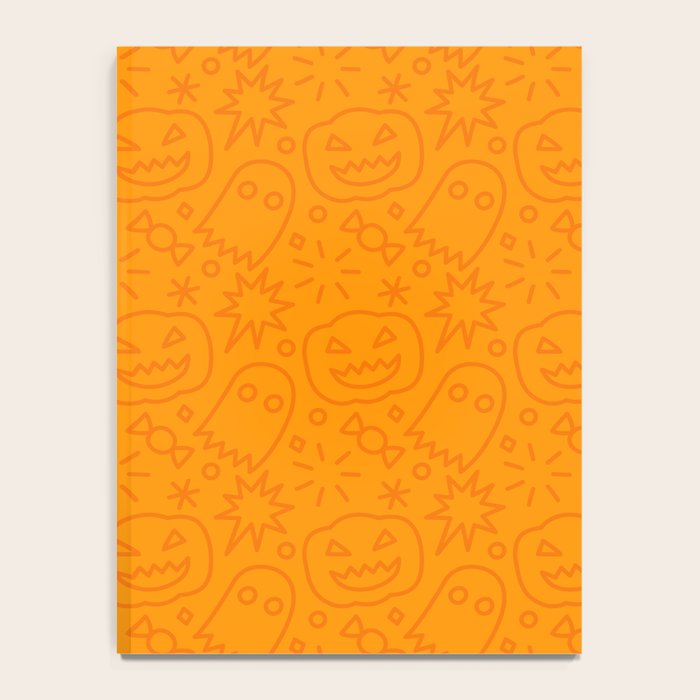 Fun halloween cartoon doodle art pattern Notebook Gallery Image 4