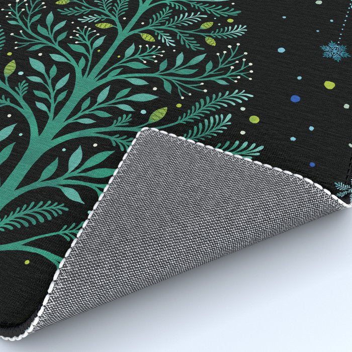 Christmas Night Tree-Snowy Rug Gallery Image 4