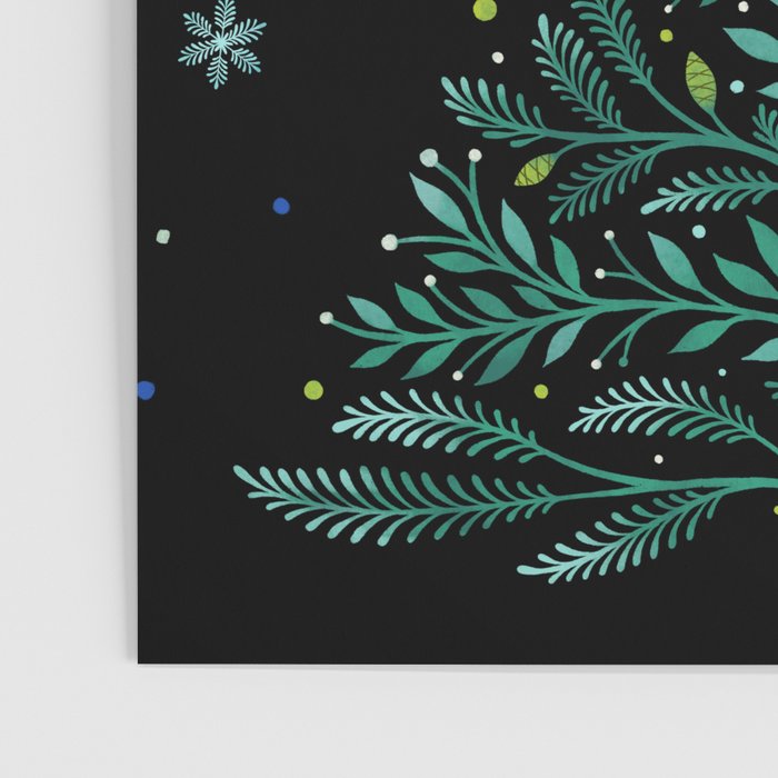 Christmas Night Tree-Snowy Poster Gallery Image 3