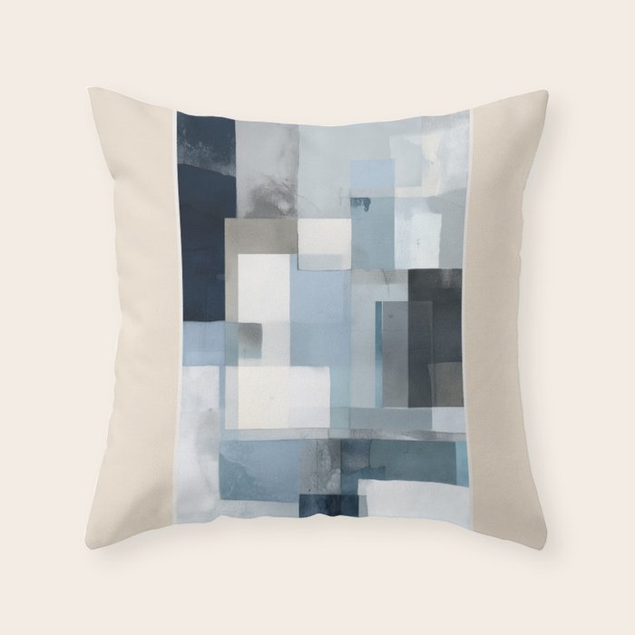 Soft Blue Forms III Throw Pillow Gallery Image 6
