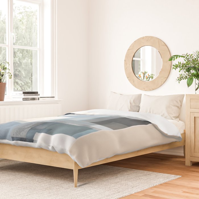 Soft Blue Forms III Duvet Cover Gallery Image 2