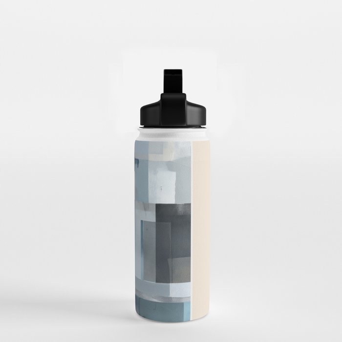 Soft Blue Forms III Water Bottle Gallery Image 2