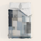 Soft Blue Forms III Duvet Cover Gallery Image 6