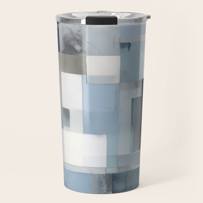 Soft Blue Forms III Travel Mug Gallery Image 1