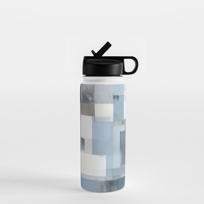 Soft Blue Forms III Water Bottle Gallery Image 1
