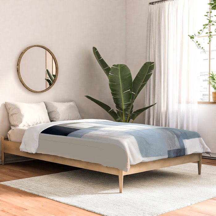 Soft Blue Forms III Comforter Gallery Image 2