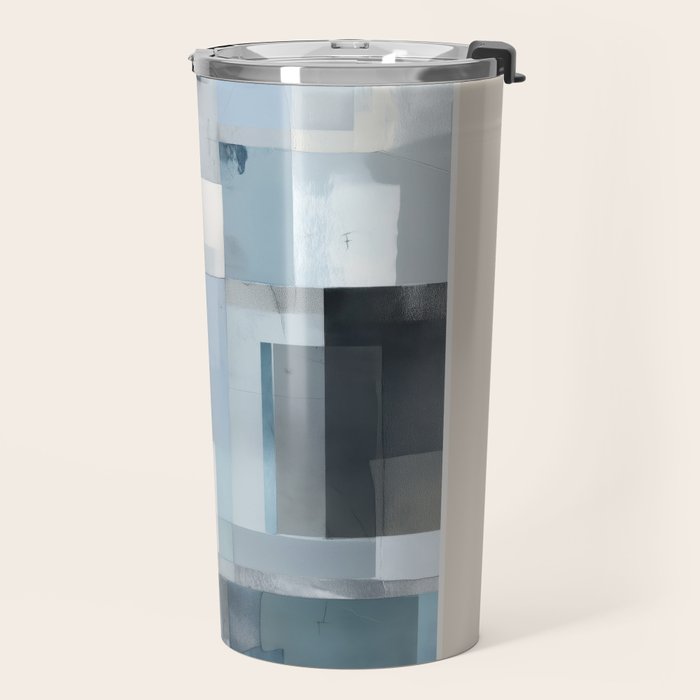 Soft Blue Forms III Travel Mug Gallery Image 2
