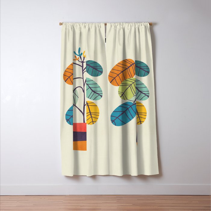 Potted plant 2 Window Curtain Gallery Image 3