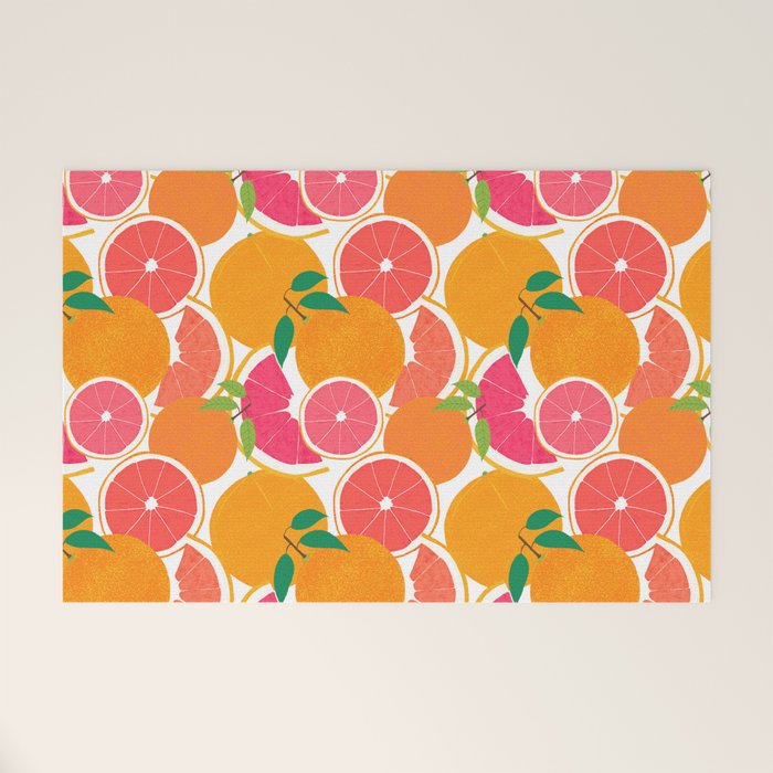 Grapefruit Harvest Welcome Mat