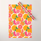 Grapefruit Harvest Wrapping Paper Gallery Image 1