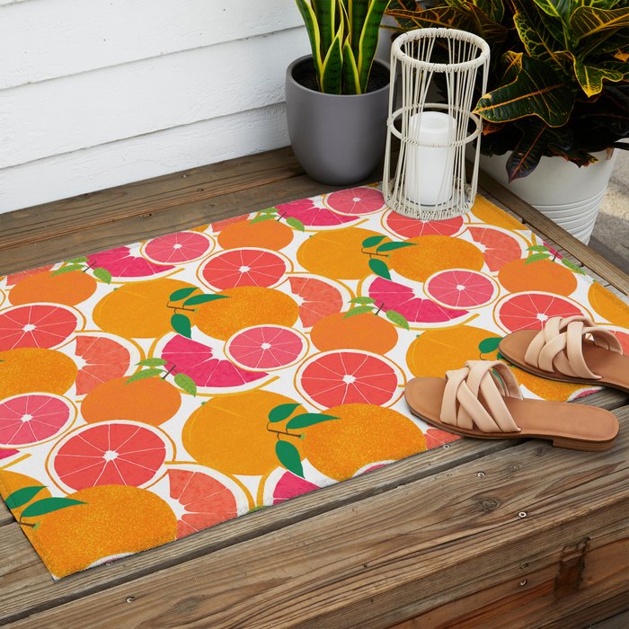 Grapefruit Harvest Outdoor Rug Gallery Image 2