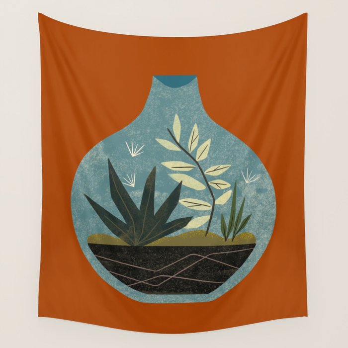Terrarium No. 6 Wall Tapestry Gallery Image 1
