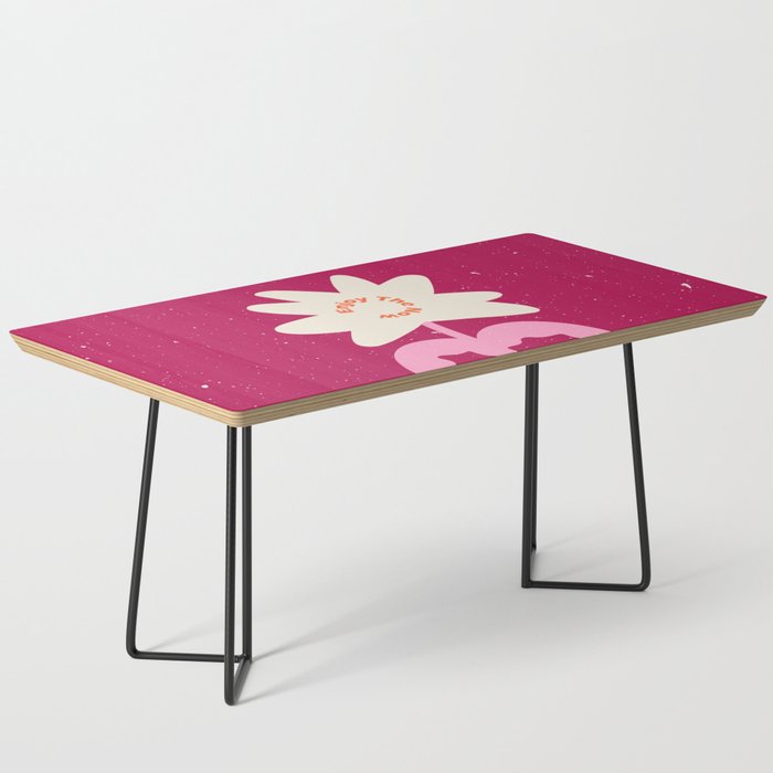 Abstract modern vase and flower. Enjoy the Now quote Coffee Table Gallery Image 1