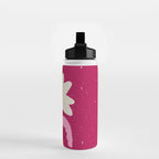 Abstract modern vase and flower. Enjoy the Now quote Water Bottle Gallery Image 2