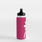 Abstract modern vase and flower. Enjoy the Now quote Water Bottle Gallery Image 3