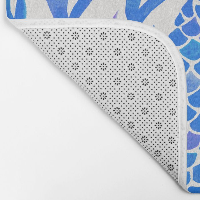 Kelp Forest Mermaid - Blue Palette Bath Mat Gallery Image 2