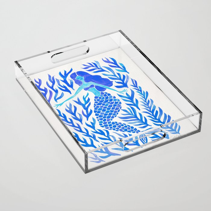 Kelp Forest Mermaid - Blue Palette Acrylic Tray Gallery Image 1