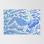 Kelp Forest Mermaid - Blue Palette Rug Gallery Image 2