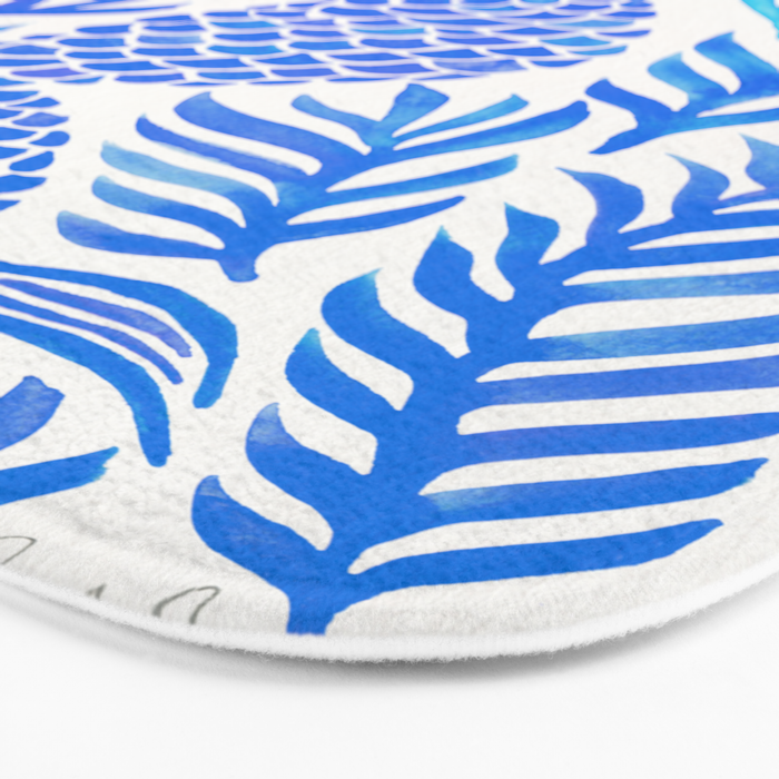 Kelp Forest Mermaid - Blue Palette Bath Mat Gallery Image 3