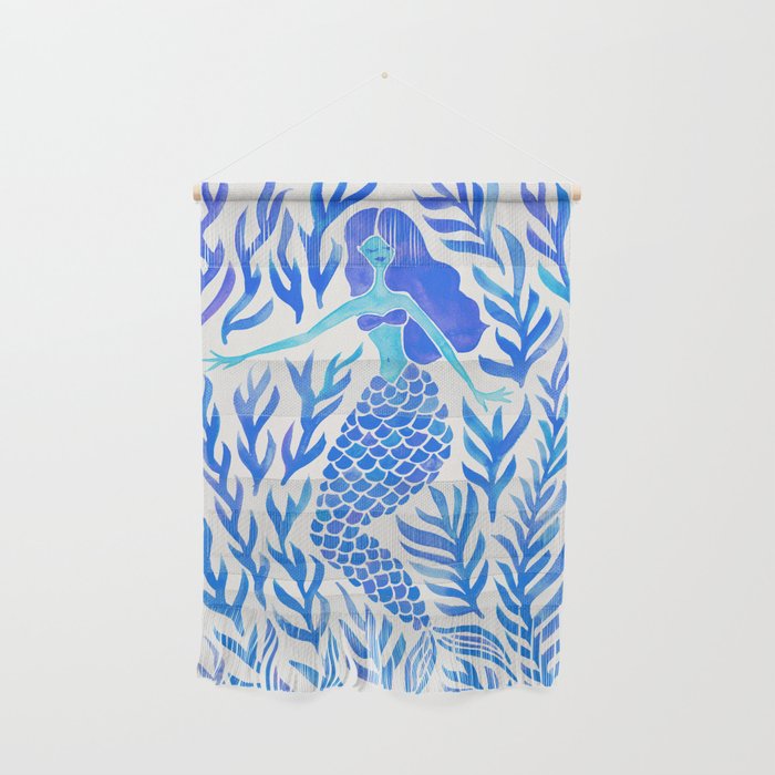 Kelp Forest Mermaid - Blue Palette Wall Hanging Gallery Image 1