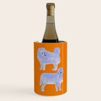 Two Calm Dogs - Blue and Orange Wine Chiller Gallery Image 1