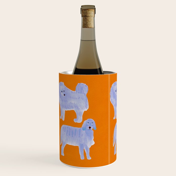 Two Calm Dogs - Blue and Orange Wine Chiller Gallery Image 2