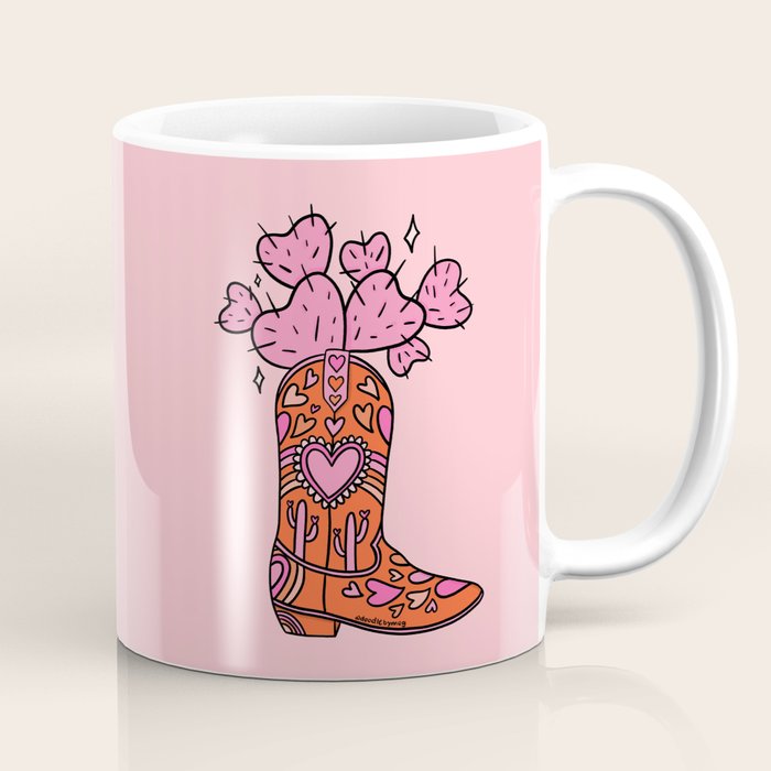 Valentine Cowboy Boot Coffee Mug Gallery Image 1