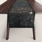 Starry winter night  Table Runner Gallery Image 1
