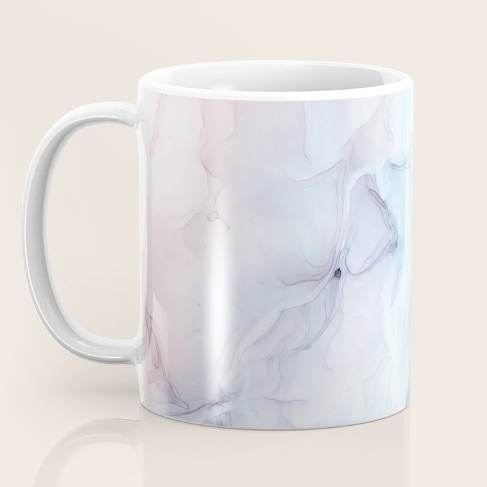 Beachy Pastel Flowing Ombre Abstract Flip Coffee Mug Gallery Image 3