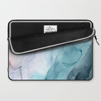 Beachy Pastel Flowing Ombre Abstract Flip Laptop Sleeve Gallery Image 2