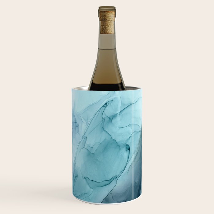Beachy Pastel Flowing Ombre Abstract Flip Wine Chiller Gallery Image 3