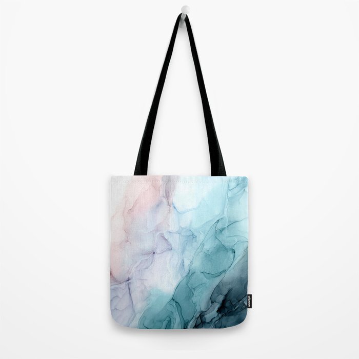 Beachy Pastel Flowing Ombre Abstract Flip Tote Bag Gallery Image 2