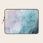 Beachy Pastel Flowing Ombre Abstract Flip Laptop Sleeve Gallery Image 1