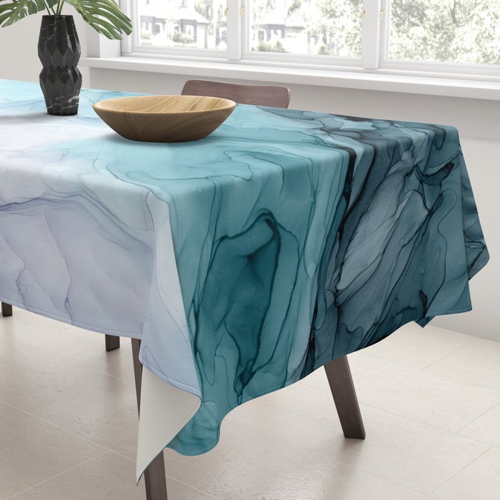 Beachy Pastel Flowing Ombre Abstract Flip Tablecloth Gallery Image 3