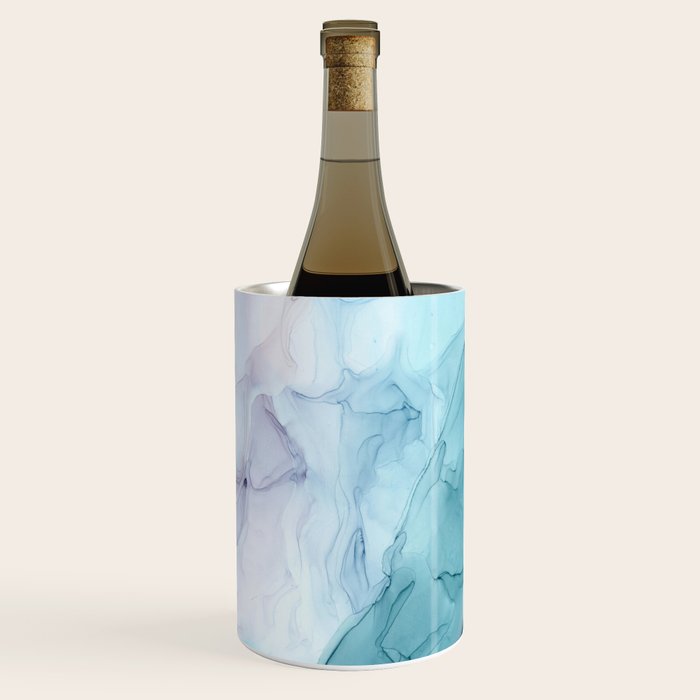 Beachy Pastel Flowing Ombre Abstract Flip Wine Chiller Gallery Image 1