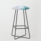 Beachy Pastel Flowing Ombre Abstract Flip Stool Gallery Image 1