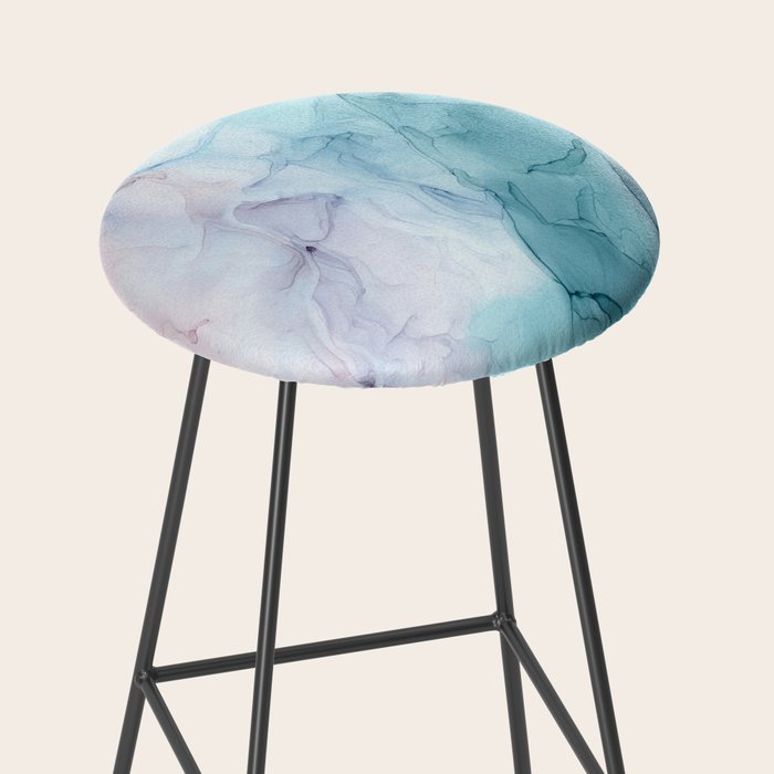 Beachy Pastel Flowing Ombre Abstract Flip Stool Gallery Image 2