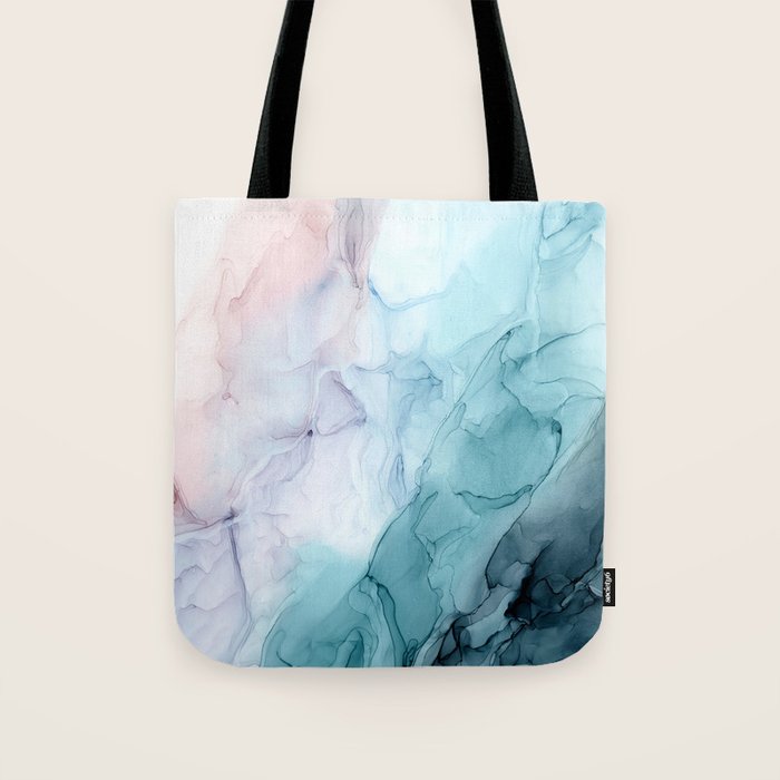 Beachy Pastel Flowing Ombre Abstract Flip Tote Bag Gallery Image 1