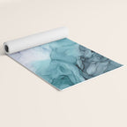 Beachy Pastel Flowing Ombre Abstract Flip Yoga Mat Gallery Image 2