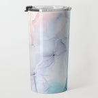 Beachy Pastel Flowing Ombre Abstract Flip Travel Mug Gallery Image 3