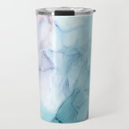 Beachy Pastel Flowing Ombre Abstract Flip Travel Mug Gallery Image 1