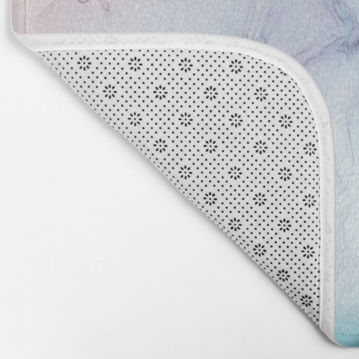 Beachy Pastel Flowing Ombre Abstract Flip Bath Mat Gallery Image 2