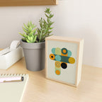 mid mod geometry green teal nature 1 Mini Art Print Gallery Image 2