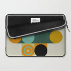 mid mod geometry green teal nature 1 Laptop Sleeve Gallery Image 2