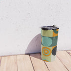 mid mod geometry green teal nature 1 Travel Mug Gallery Image 4