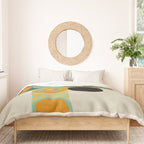 mid mod geometry green teal nature 1 Duvet Cover Gallery Image 3