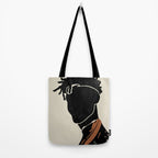 Black Hair No. 2 Tote Bag Gallery Image 2