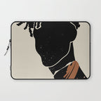 Black Hair No. 2 Laptop Sleeve Gallery Image 1